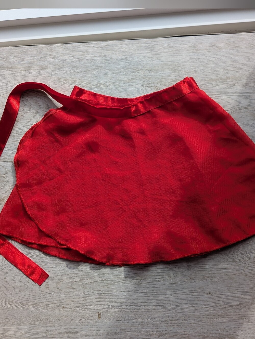 Red Ballet Wrap Dance Skirt - Balletcore Style - Kids